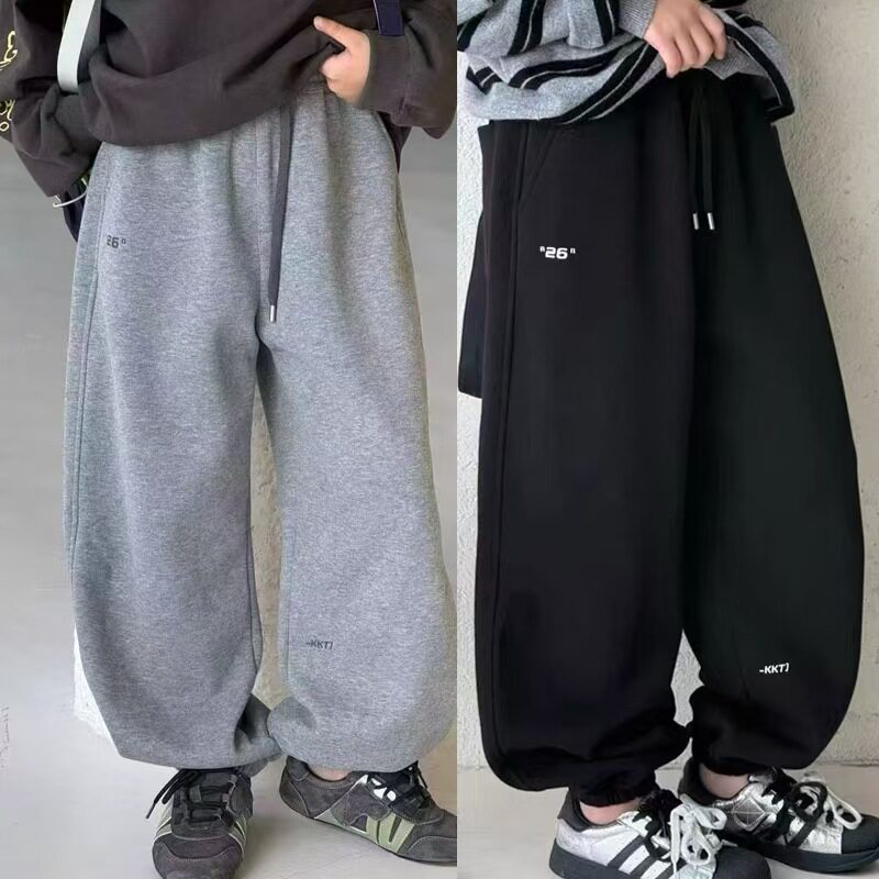 品牌儿童运动裤2026秋季新款束脚卫裤男童女童休闲裤子120-180