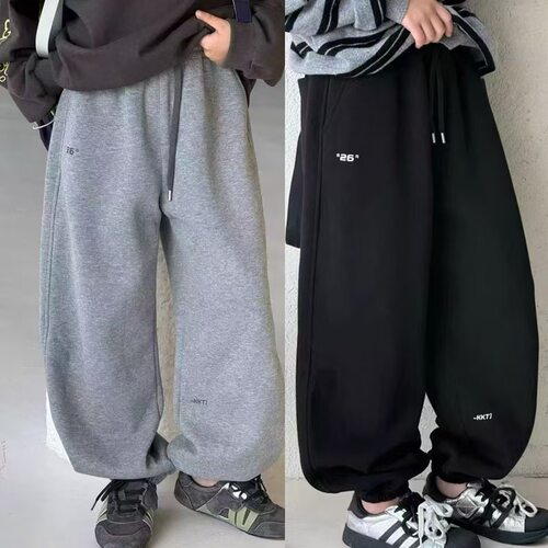 品牌儿童运动裤2026秋季新款束脚卫裤男童女童休闲裤子120-180