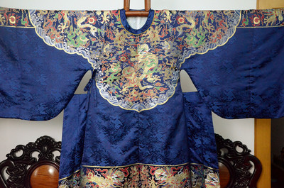 蠡尘轩汉服定制 若兰兮子孙龙道袍圆领袍贴里曳撒一条龙工费链接