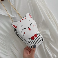 Mèo dễ thương túi điện thoại di động 2019 cá tính mới nước ngoài túi nhỏ thời trang mini Messenger túi hoạt hình túi xách - Túi điện thoại túi xách nữ juno