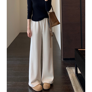 女2025新款 AMR 型～显腿长高腰宽松加厚直筒阔腿裤 火爆裤 秋冬