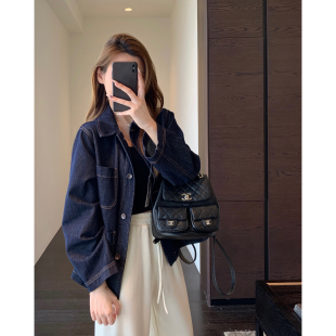 2026新款 AMR 高品质显瘦复古牛仔外套女上衣早春季 柜上4000