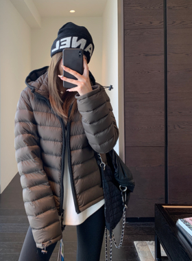 AMR UU◆柜上1w*M家火爆排骨羽绒服轻薄连帽短款羽绒服女秋冬新款