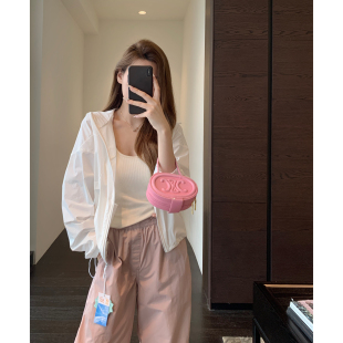 AMR UU◆慵懒时髦 轻薄速干凉感防晒外套显瘦连帽上衣女春夏新款