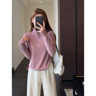 保暖双面绒显瘦半高领打底衫 搭配神器 加绒上衣女秋冬新 AMR