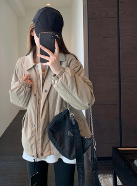 AMR UU◆柜上1000+lu家慵懒风保暖厚实保暖外套女棉衣秋冬2025新