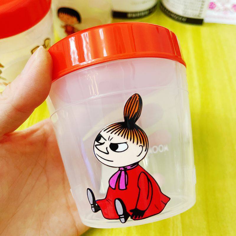 日本姆明亚美moomin摇摇杯密封搅拌杯便携刻度防漏水杯户外旅行pp