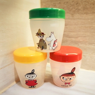 日本moomin姆明亚美摇摇杯牛奶咖啡密封收纳微波加热卡通可爱迷你