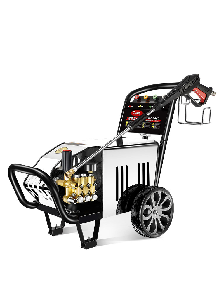 黑猫3600洗车机商用高压220V洗车店养殖场大功率工业清洗机管疏通