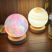 充电台灯桌灯氛围灯月球灯小夜灯睡眠卧室床头礼品浪漫网红星球灯