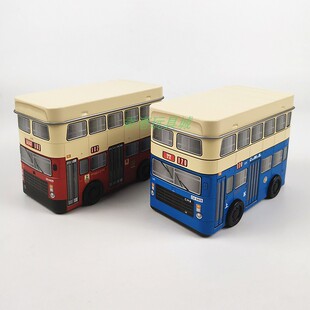 香港TINY微影巴士九巴胜利二型巴士造型马口铁收纳盒储物盒摆件