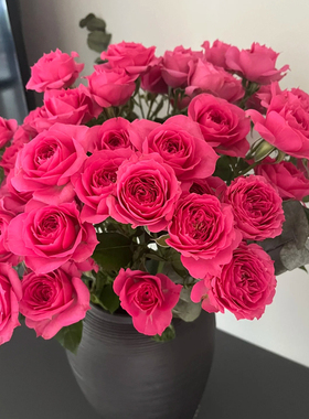 多头小玫瑰泡泡云南直发鲜花花束速递同城橙色芭比家用教师节礼物