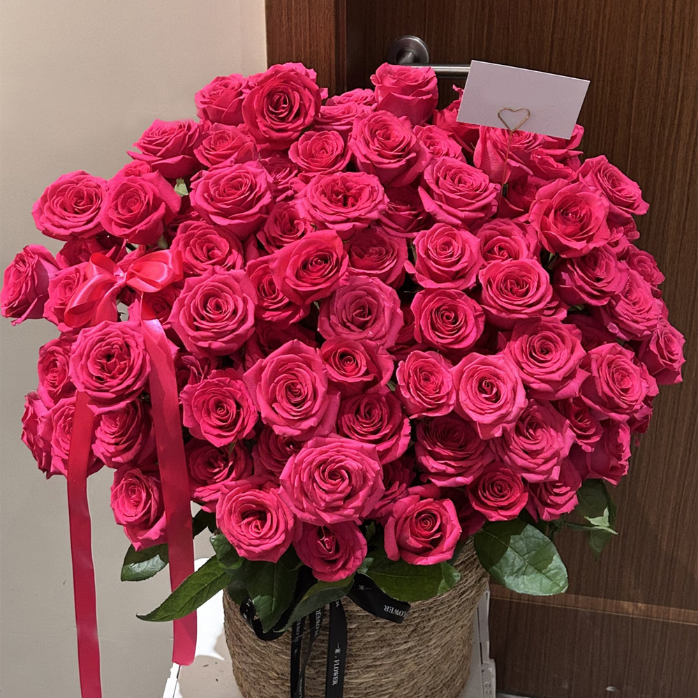 佛洛依德玫瑰花鲜花花束云南基地直发速递同城教师节礼物客厅装饰