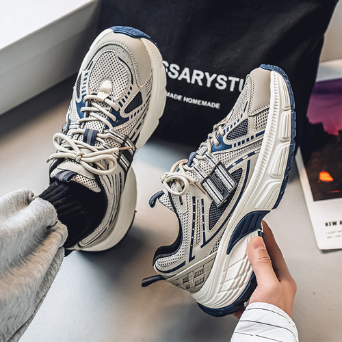 环球男鞋子潮鞋2025厚底运动老爹鞋男士ins网红爆款韩版百搭板鞋