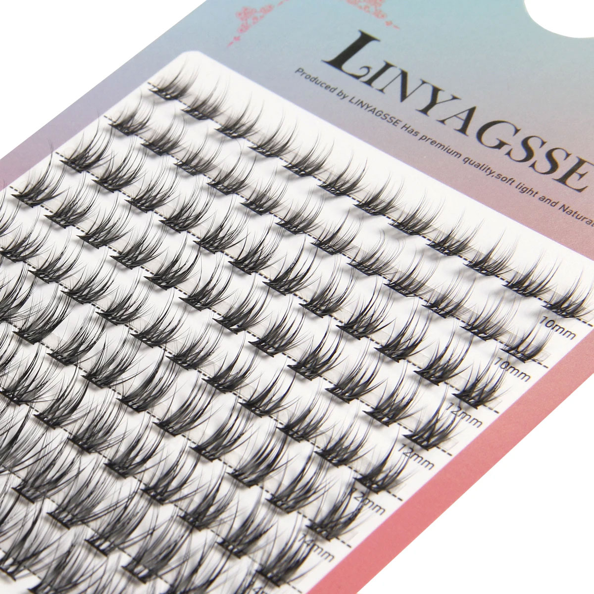 大容量单簇分段自然仿真假睫毛