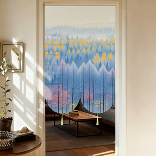 新款 高端大气上档次高级氛围感门帘隔断遮挡女生卧室宿舍店铺商用