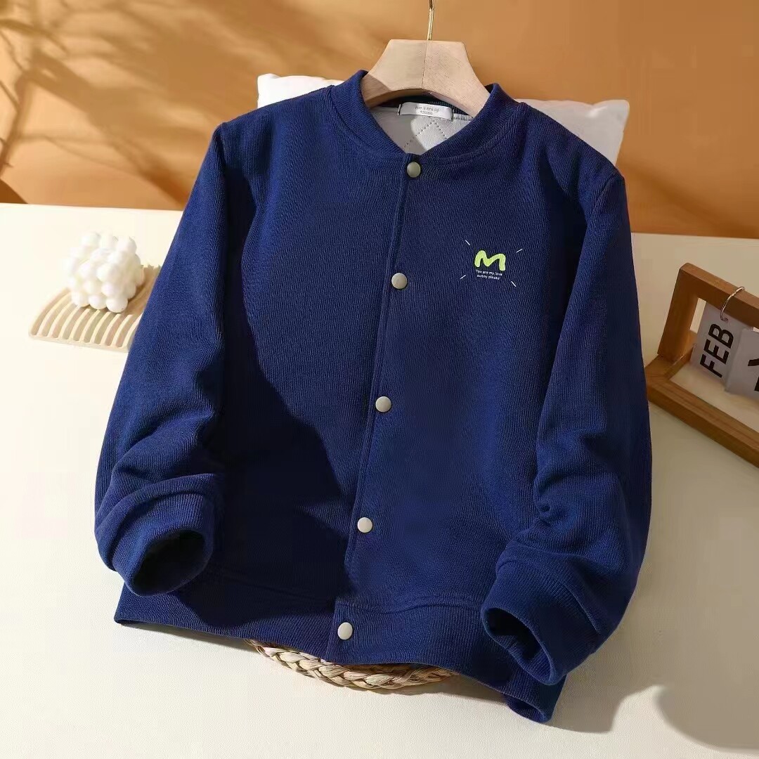 和利米奇秋冬款儿童羊毛蚕丝校服神器男女童加厚保暖棉衣加棉外套