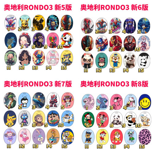 满10个包邮 RONDO3三代人工耳蜗奥地利 外壳贴纸，新5-8版