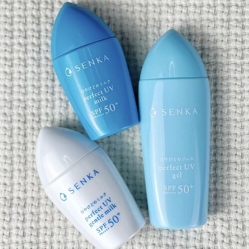 保税 日本本土专科SENKA珊珂防晒乳霜面部全身SPF50+清爽轻薄军训