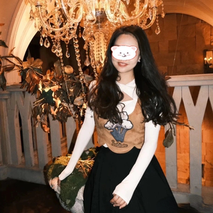 全场第二件半价女装 百搭叠穿鹿皮绒背心马甲外套花朵网红单