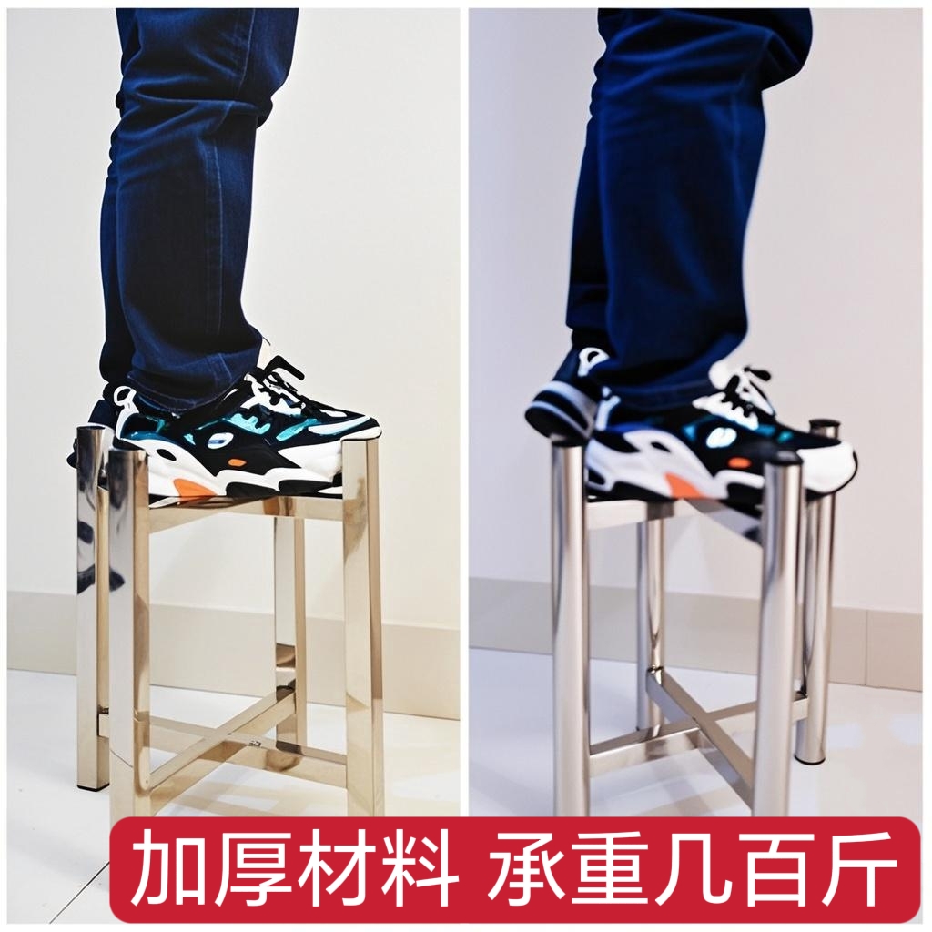 厂定制防锈不锈钢花架十字架园艺盆景阳台架子室内外加厚置物架字