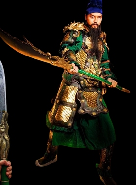 青龙偃月刀关羽青龙偃月刀斩马刀合金武器模型玩具手办摆件未开刃