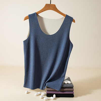 无痕修身发热无袖棉坎肩