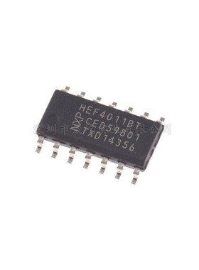 全新进口原装 HEF4011BT SOP14 四2输入与非门
