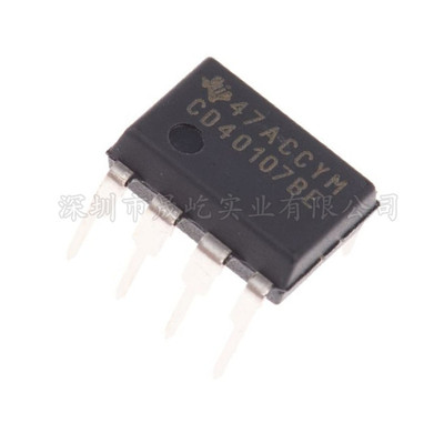全新进口原装 CD40107BE DIP-8直插 双2输入端与非缓冲/驱动器