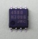 NJM4580M NJM4580 JRC4580 双运放无噪音频功放IC芯片 贴片SOP8