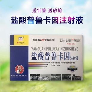 兽药盐酸普鲁卡因注射液猫狗猪马牛羊中枢神经抑制心脑血管