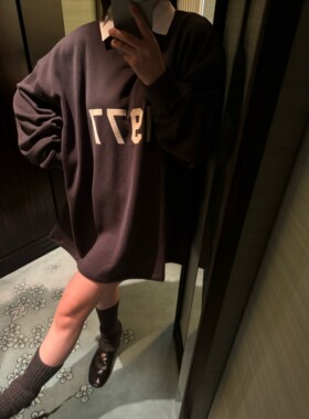 【特价5折】1977宽松polo领大卫衣