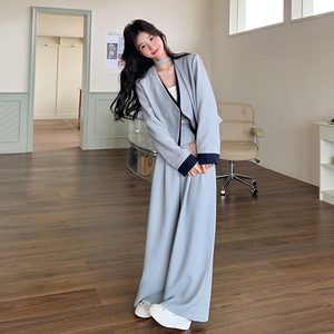 现货数据好！168-H123拼色西装套装P175控258图片