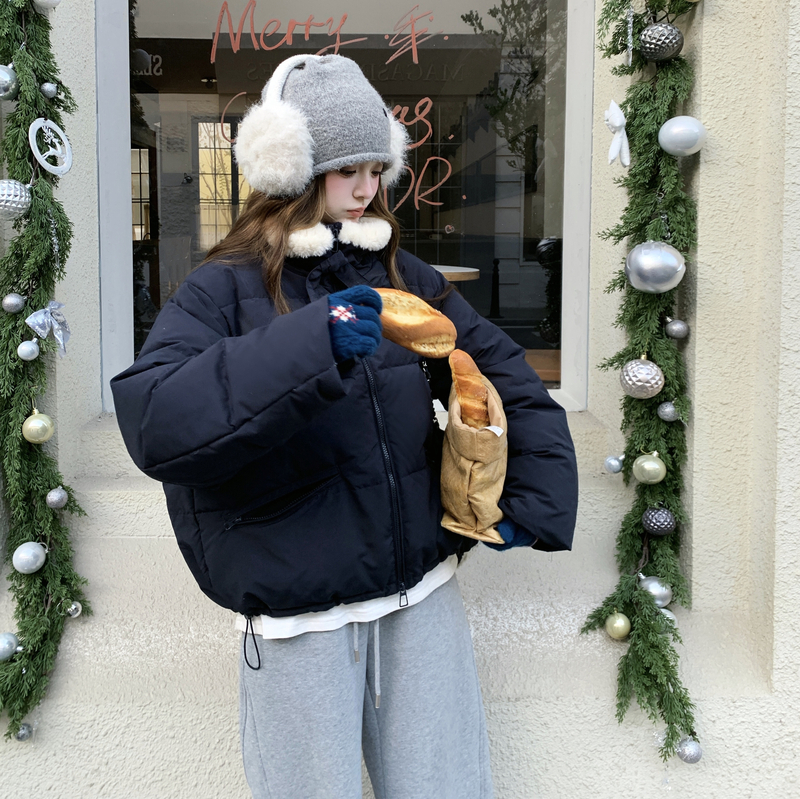 【现货】ZB168-H356款藏青毛毛领90新标P305控458，女装羽绒服，浙宝168