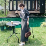 新款现货数据好！ZB168-H608款韩系拼接卫衣两件套P175控288，女装套装/套裙，浙宝168