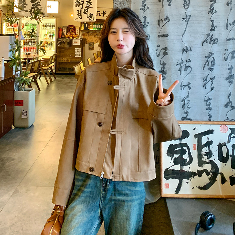 现货！168-H061皮衣短外套P145控218,女装短外套,浙宝168