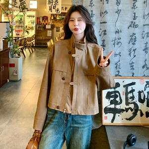 现货！168-H061皮衣短外套P145控218图片