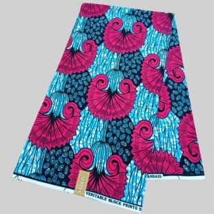 涤纶非洲蜡染布polyester African Wax Fabric 1码超级蜡布
