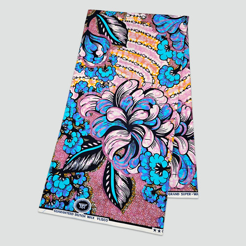 超级蜡40X40全棉非洲头巾布