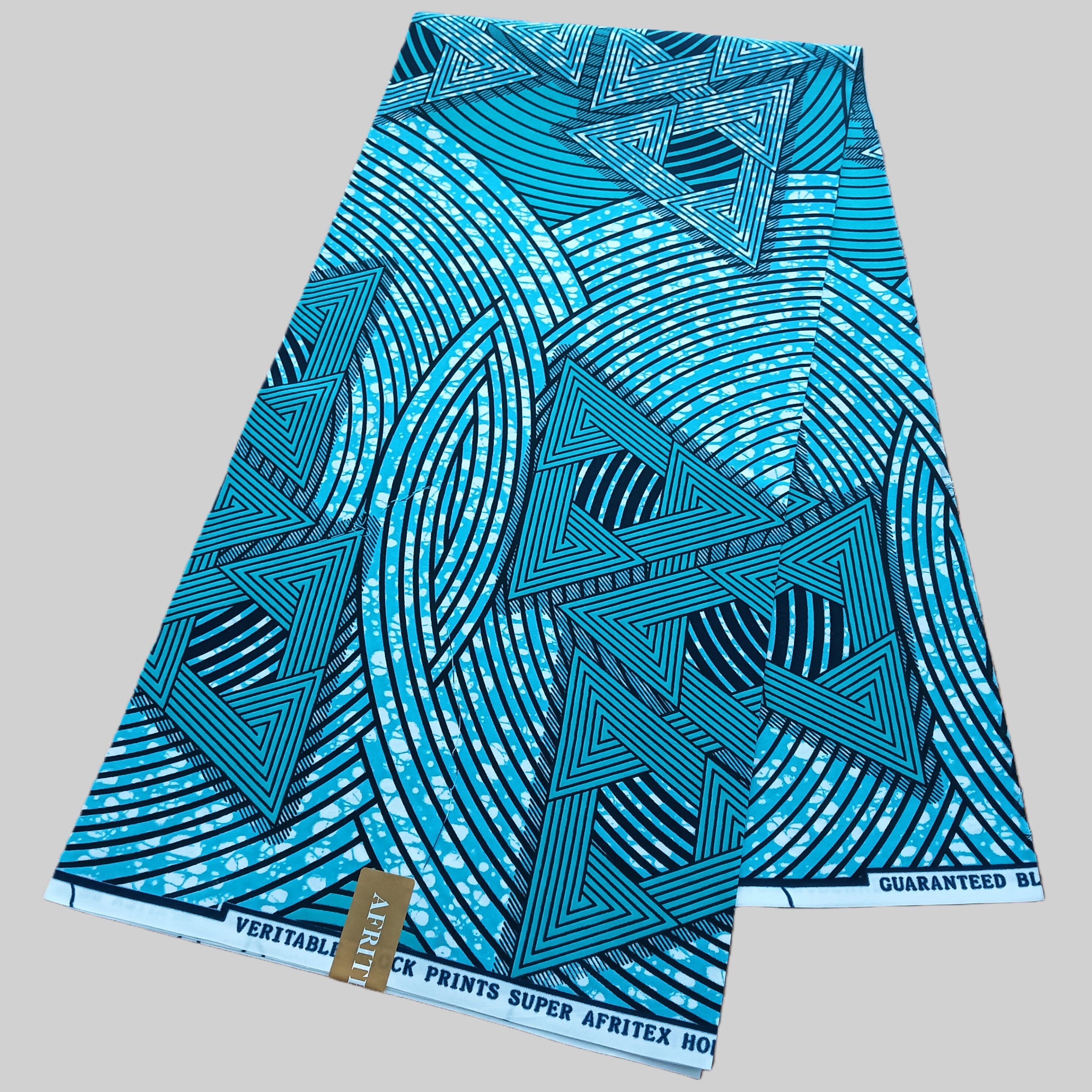 涤纶非洲蜡染布polyester African Wax Fabric  1码非洲印花布