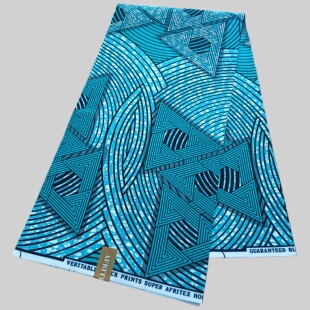 涤纶非洲蜡染布polyester African Wax Fabric  1码非洲印花布