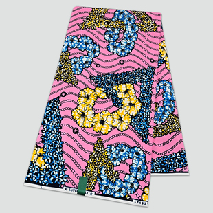 新设计荷兰非洲蜡染布African Wax fabric全棉6码衣服裙子布料