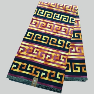 涤纶非洲蜡染布polyester African Wax Fabric 1码双面印花布