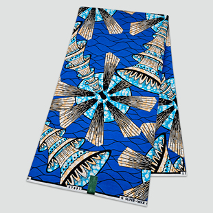 新设计荷兰非洲蜡染布African Wax fabric全棉6码衣服裙子布料
