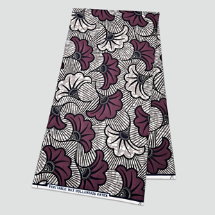 涤纶非洲蜡染布polyester African Wax Fabric 6码超级蜡布