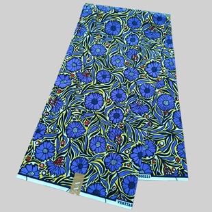 涤纶非洲蜡染布教堂设计 African Wax Fabric双面印花一码蜡布