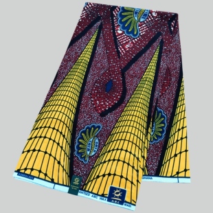 L全棉高端非洲蜡染布Cotton African Wax Fabric100%全棉一码蜡布