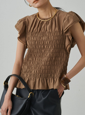 ZOEYJA佐佐家 LD轻薄且重工注重整体平衡感 三维两层荷叶细节衬衫