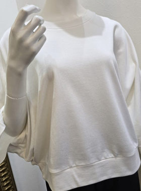 ZOEYJA佐佐家 买手线CEAR@T日本面料 柔软时髦立体接缝宽袖短卫衣