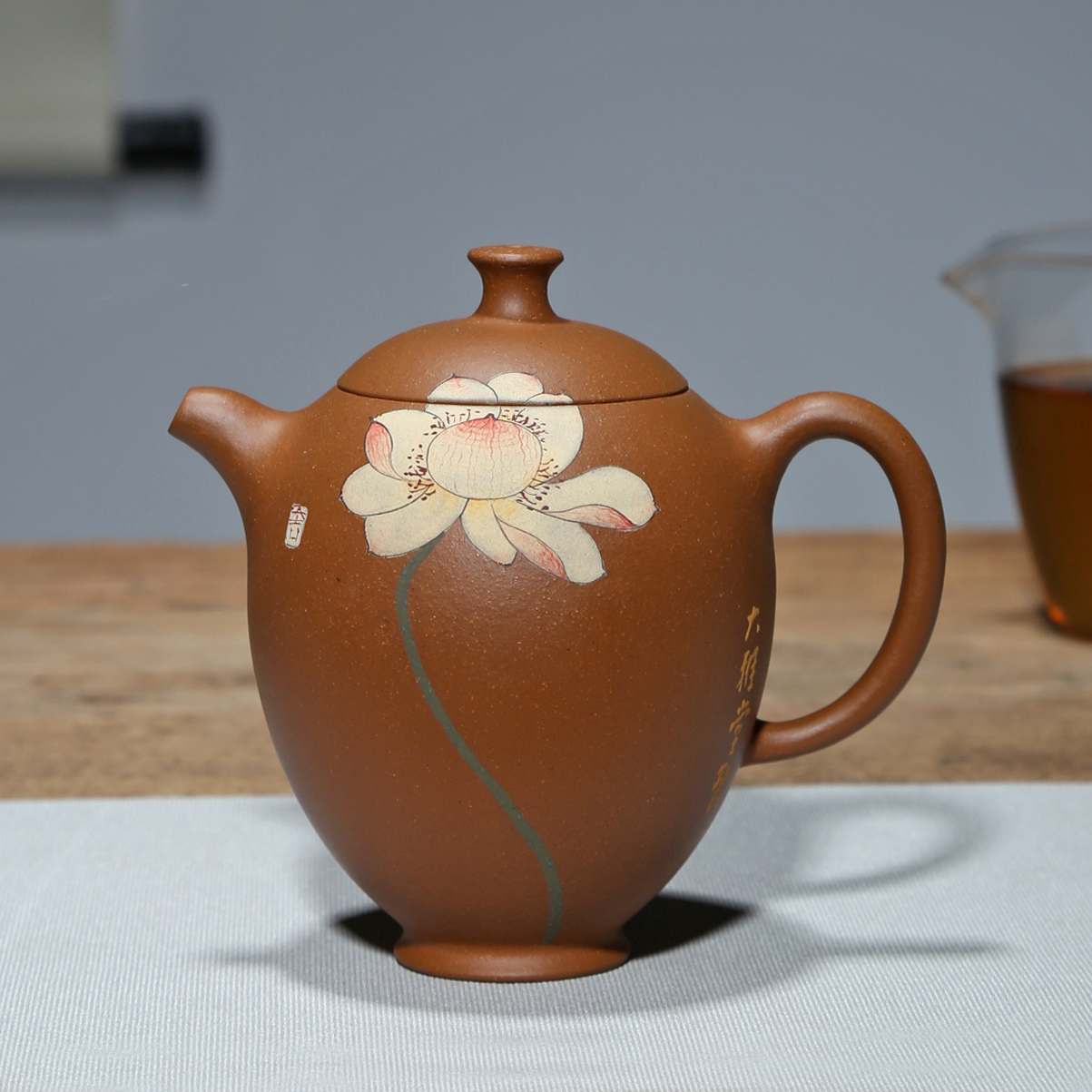 宜兴名家紫砂壶纯手工老金330cc